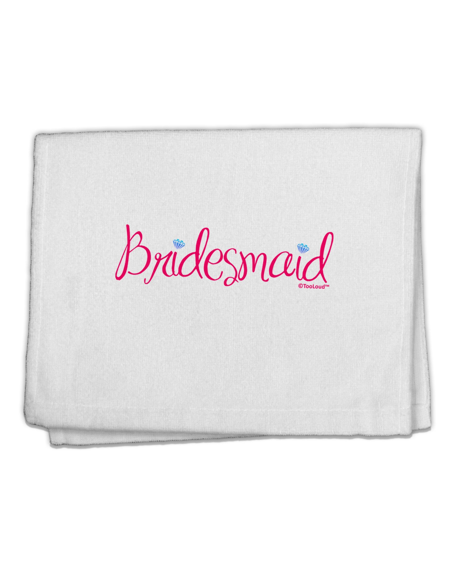 Bridesmaid Design - Diamonds - Color 11&#x22;x18&#x22; Dish Fingertip Towel-Fingertip Towel-TooLoud-White-Davson Sales