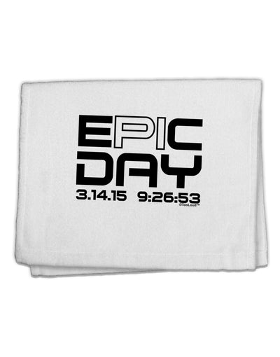 Epic Pi Day Text Design 11&#x22;x18&#x22; Dish Fingertip Towel by TooLoud-Fingertip Towel-TooLoud-White-Davson Sales