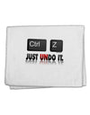 Ctrl Z Just Undo It 11&#x22;x18&#x22; Dish Fingertip Towel-Fingertip Towel-TooLoud-White-Davson Sales