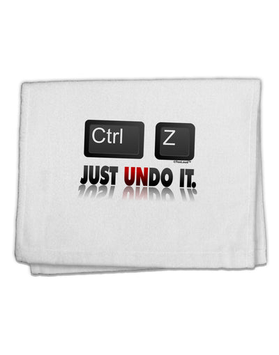 Ctrl Z Just Undo It 11&#x22;x18&#x22; Dish Fingertip Towel-Fingertip Towel-TooLoud-White-Davson Sales