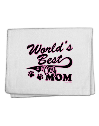 World's Best Dog Mom 11&#x22;x18&#x22; Dish Fingertip Towel by TooLoud-Fingertip Towel-TooLoud-White-Davson Sales