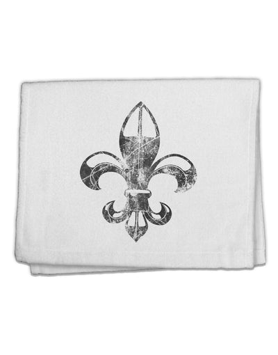 Distressed Fleur de Lis 11&#x22;x18&#x22; Dish Fingertip Towel-Fingertip Towel-TooLoud-White-Davson Sales