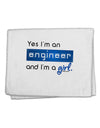 TooLoud Yes I am a Engineer Girl 11&#x22;x18&#x22; Dish Fingertip Towel-Fingertip Towel-TooLoud-White-Davson Sales