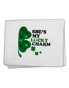 She's My Lucky Charm - Right 11&#x22;x18&#x22; Dish Fingertip Towel-Fingertip Towel-TooLoud-White-Davson Sales