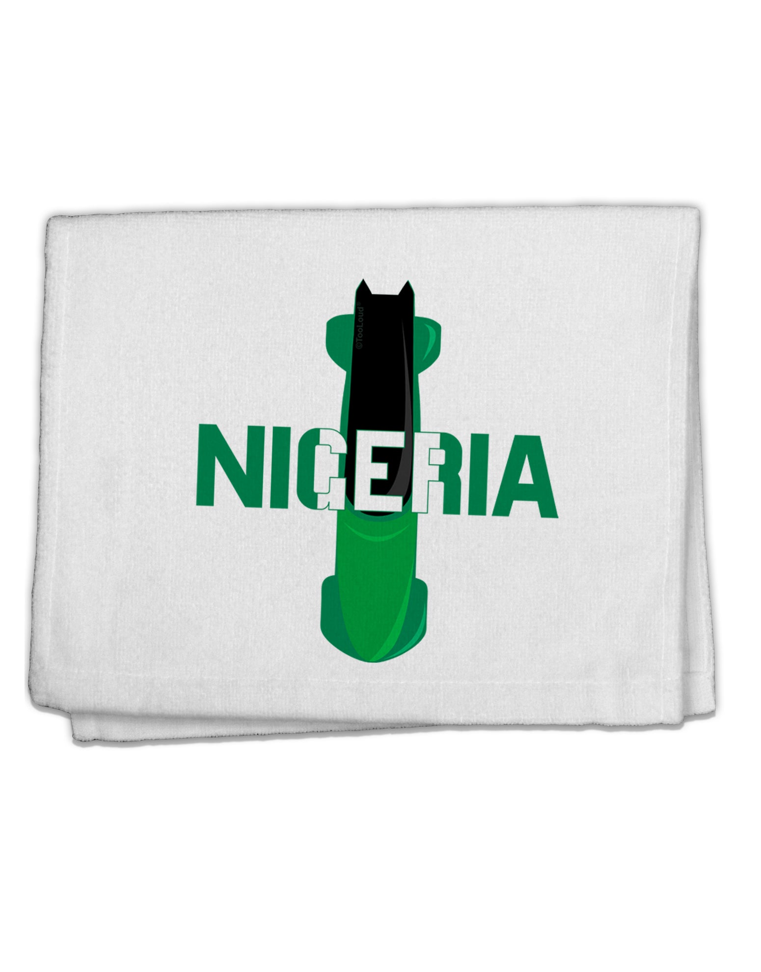 Nigeria Bobsled 11&#x22;x18&#x22; Dish Fingertip Towel by TooLoud-TooLoud-White-Davson Sales