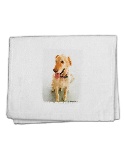 Golden Retriever Watercolor 11&#x22;x18&#x22; Dish Fingertip Towel-Fingertip Towel-TooLoud-White-Davson Sales