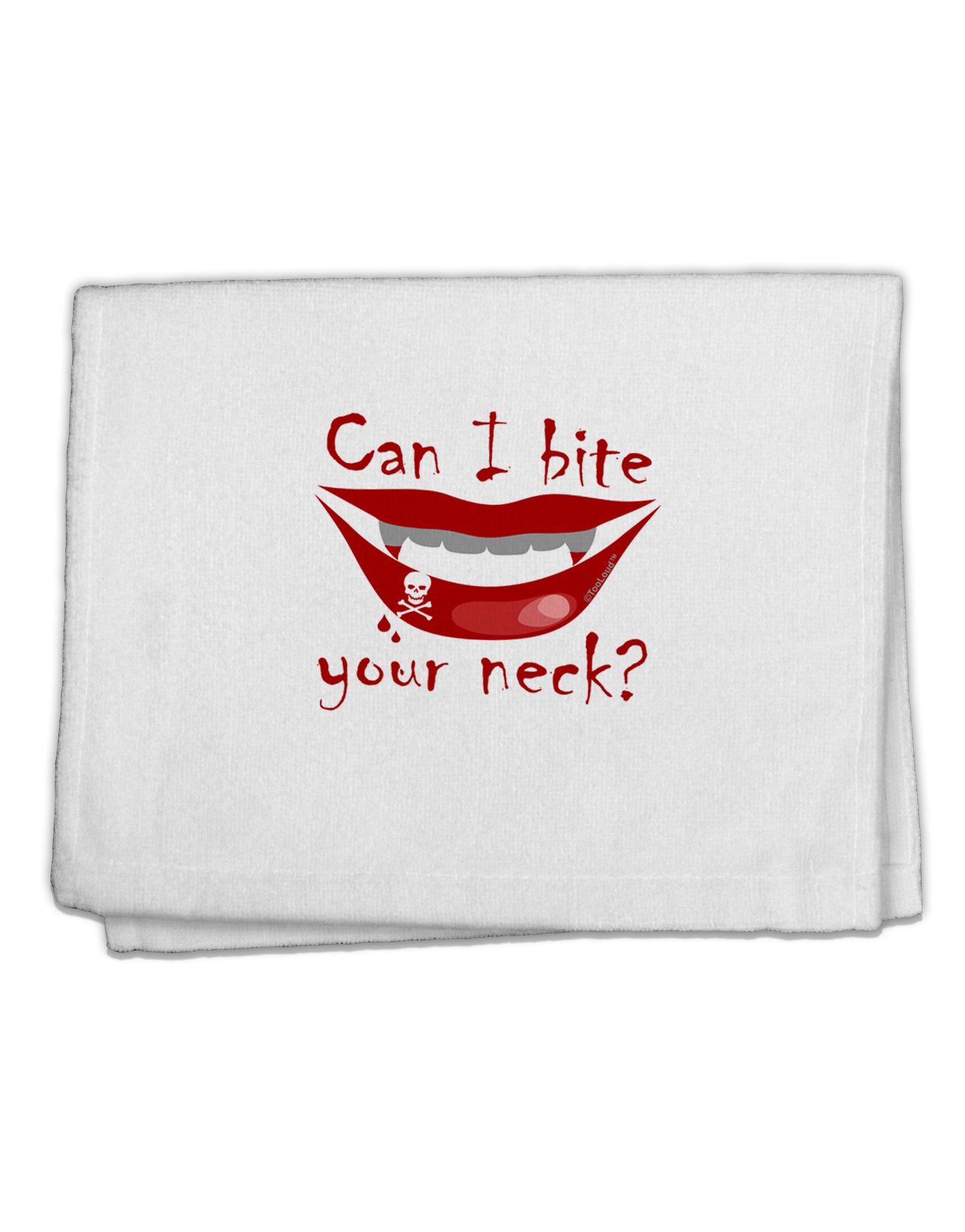 Bite your neck 11&#x22;x18&#x22; Dish Fingertip Towel-Fingertip Towel-TooLoud-White-Davson Sales