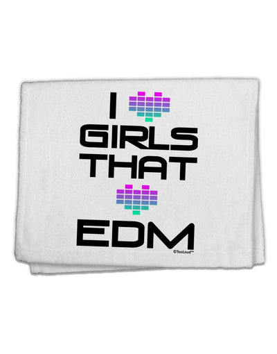 I Heart Girls That Heart EDM 11&#x22;x18&#x22; Dish Fingertip Towel-Fingertip Towel-TooLoud-White-Davson Sales