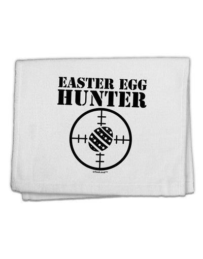 Easter Egg Hunter Black and White 11&#x22;x18&#x22; Dish Fingertip Towel by TooLoud-Fingertip Towel-TooLoud-White-Davson Sales