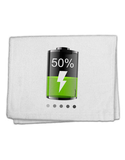 Half Energy 50 Percent 11&#x22;x18&#x22; Dish Fingertip Towel-Fingertip Towel-TooLoud-White-Davson Sales