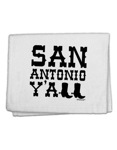 San Antonio Y'all - Boots - Texas Pride 11&#x22;x18&#x22; Dish Fingertip Towel by TooLoud-Fingertip Towel-TooLoud-White-Davson Sales