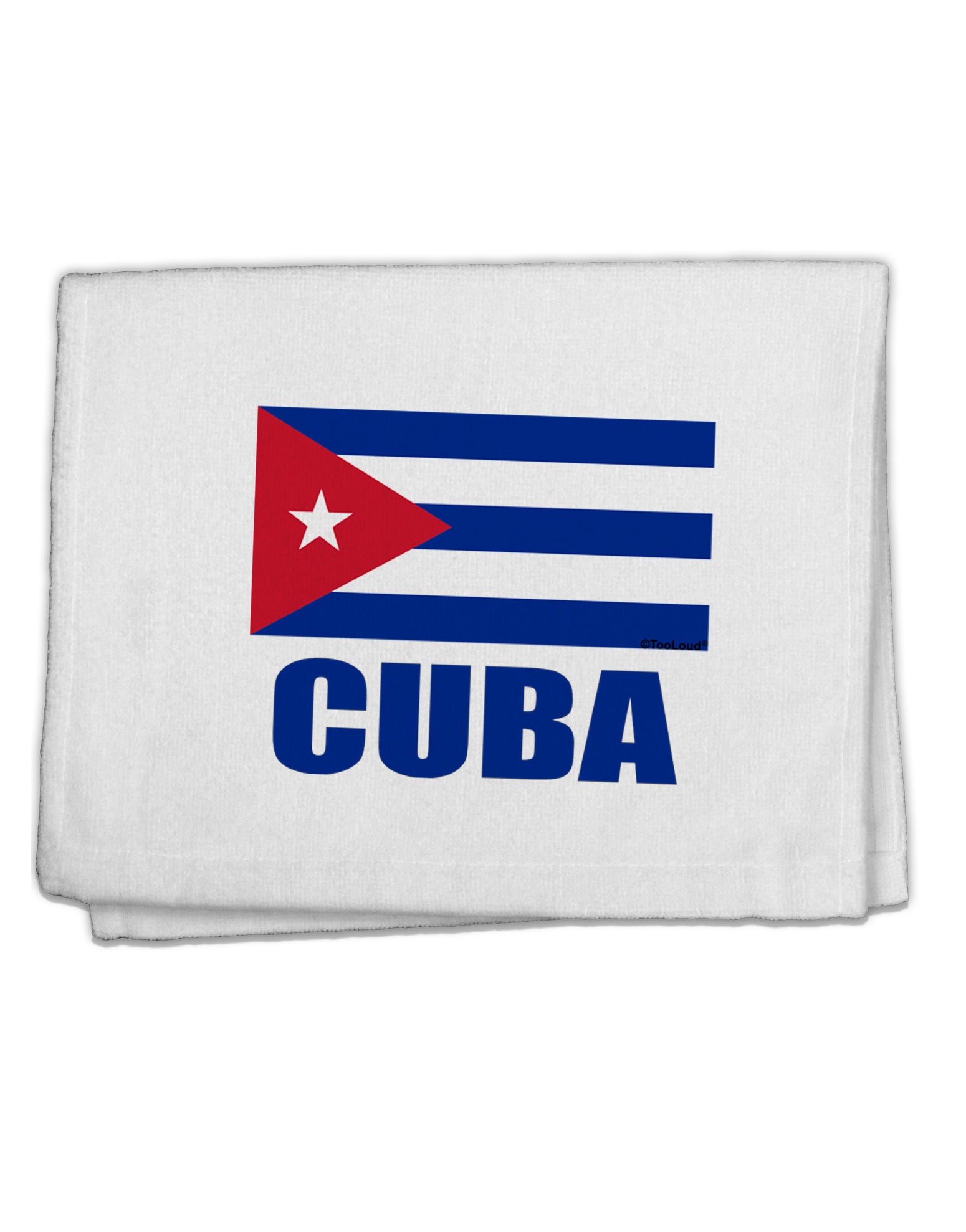 Cuba Flag Cuban Pride 11&#x22;x18&#x22; Dish Fingertip Towel by TooLoud-Fingertip Towel-TooLoud-White-Davson Sales