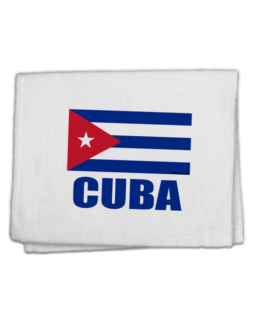 Cuba Flag Cuban Pride 11&#x22;x18&#x22; Dish Fingertip Towel by TooLoud-Fingertip Towel-TooLoud-White-Davson Sales