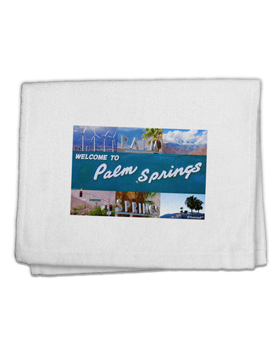 Welcome to Palm Springs Collage 11&#x22;x18&#x22; Dish Fingertip Towel-Fingertip Towel-TooLoud-White-Davson Sales