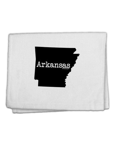 Arkansas - United States Shape 11&#x22;x18&#x22; Dish Fingertip Towel-Fingertip Towel-TooLoud-White-Davson Sales