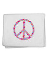 Peace Sign Hearts 11&#x22;x18&#x22; Dish Fingertip Towel-Fingertip Towel-TooLoud-White-Davson Sales