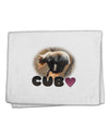 Balancing Bear Cub with Text 11&#x22;x18&#x22; Dish Fingertip Towel-Fingertip Towel-TooLoud-White-Davson Sales