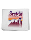 Seattle Washington Sunset 11&#x22;x18&#x22; Dish Fingertip Towel-Fingertip Towel-TooLoud-White-Davson Sales