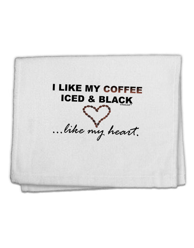 Coffee Iced and Black 11&#x22;x18&#x22; Dish Fingertip Towel-Fingertip Towel-TooLoud-White-Davson Sales