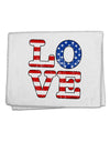 American Love Design - Distressed 11&#x22;x18&#x22; Dish Fingertip Towel by TooLoud-Fingertip Towel-TooLoud-White-Davson Sales