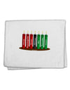 Kwanzaa Candles 7 Principles 11&#x22;x18&#x22; Dish Fingertip Towel-Fingertip Towel-TooLoud-White-Davson Sales