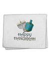 Blue & Silver Happy Hanukkah 11&#x22;x18&#x22; Dish Fingertip Towel-Fingertip Towel-TooLoud-White-Davson Sales