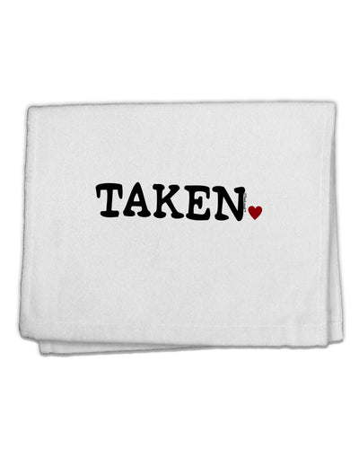 Taken 11&#x22;x18&#x22; Dish Fingertip Towel by TooLoud-Fingertip Towel-TooLoud-White-Davson Sales