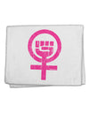 Pink Distressed Feminism Symbol 11&#x22;x18&#x22; Dish Fingertip Towel-Fingertip Towel-TooLoud-White-Davson Sales
