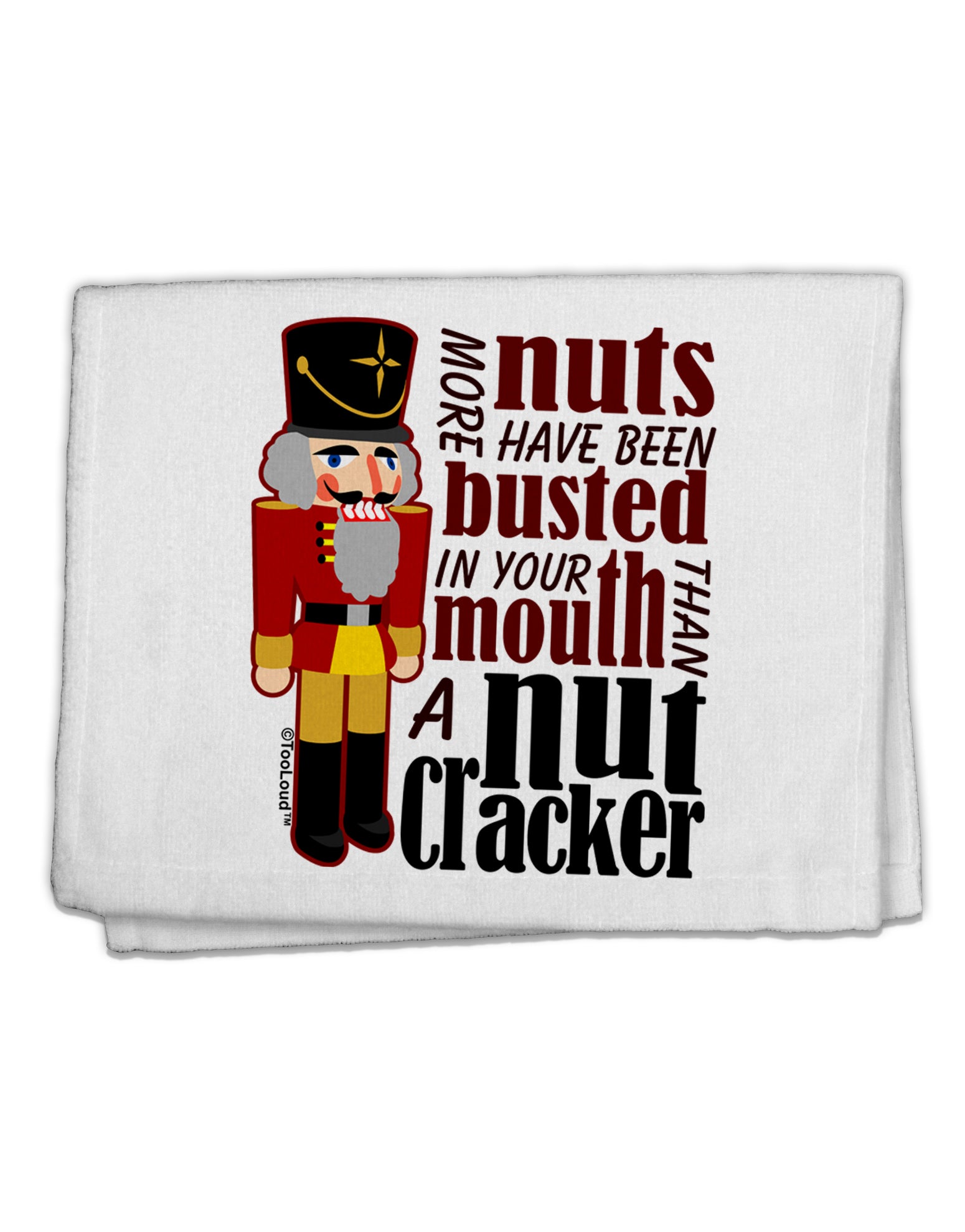More Nuts Busted - Your Mouth 11&#x22;x18&#x22; Dish Fingertip Towel by TooLoud-TooLoud-White-Davson Sales