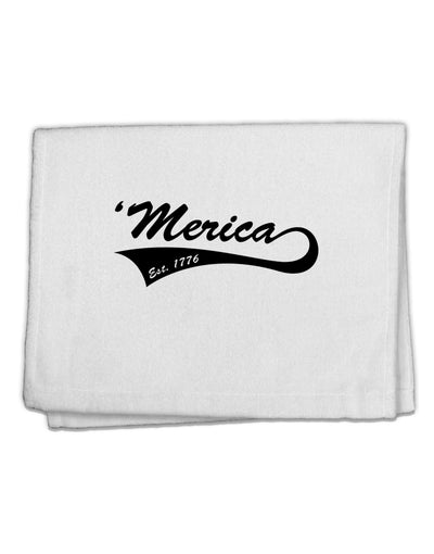 Merica Established 1776 11&#x22;x18&#x22; Dish Fingertip Towel by TooLoud-Fingertip Towel-TooLoud-White-Davson Sales