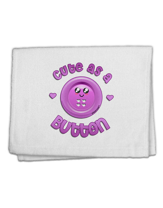 Cute As A Button Smiley Face 11&#x22;x18&#x22; Dish Fingertip Towel-Fingertip Towel-TooLoud-White-Davson Sales