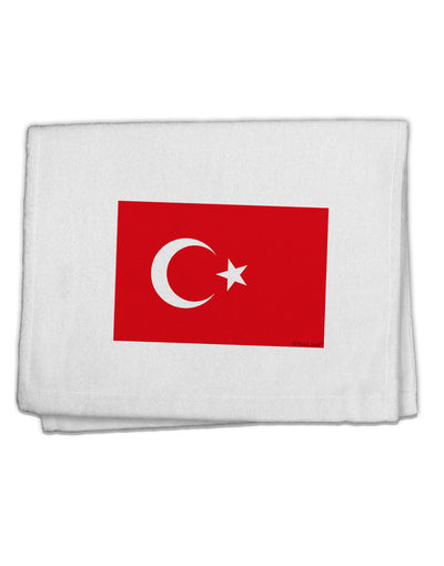 Turkey Flag 11&#x22;x18&#x22; Dish Fingertip Towel by TooLoud-Fingertip Towel-TooLoud-White-Davson Sales