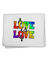 Love Is Love Lesbian Pride 11&#x22;x18&#x22; Dish Fingertip Towel-Fingertip Towel-TooLoud-White-Davson Sales