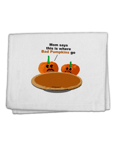 Where Bad Pumpkins Go 11&#x22;x18&#x22; Dish Fingertip Towel-Fingertip Towel-TooLoud-White-Davson Sales