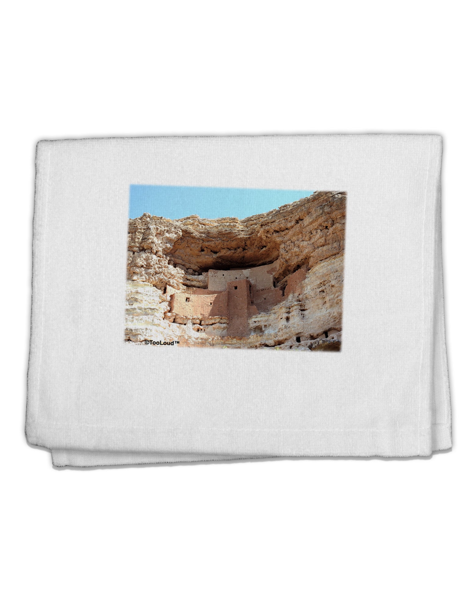 Montezuma Castle Arizona 11&#x22;x18&#x22; Dish Fingertip Towel-Fingertip Towel-TooLoud-White-Davson Sales