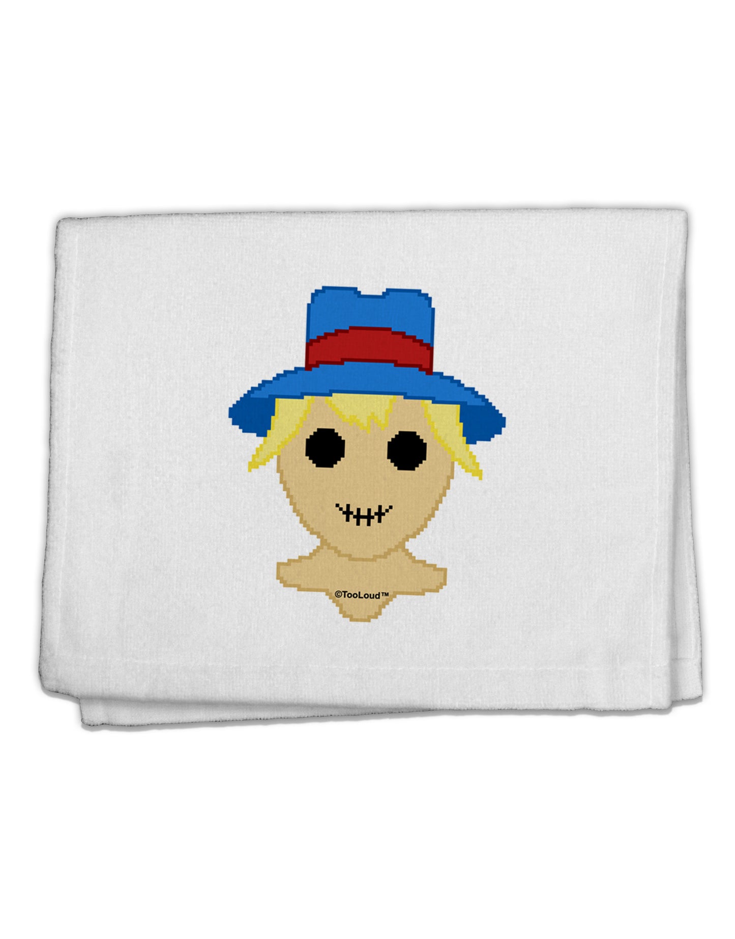Cute Pixel Scarecrow 11&#x22;x18&#x22; Dish Fingertip Towel-Fingertip Towel-TooLoud-White-Davson Sales
