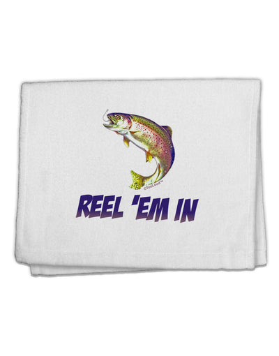 Rainbow Trout Reel Em In 11&#x22;x18&#x22; Dish Fingertip Towel-Fingertip Towel-TooLoud-White-Davson Sales