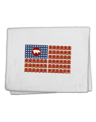 American Bacon Flag 11&#x22;x18&#x22; Dish Fingertip Towel-Fingertip Towel-TooLoud-White-Davson Sales