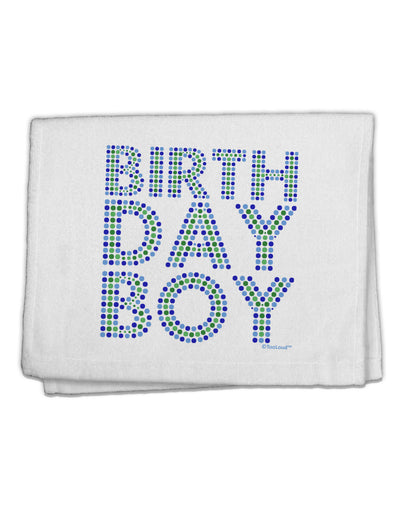 Birthday Boy - Blue and Green Dots 11&#x22;x18&#x22; Dish Fingertip Towel by TooLoud-Fingertip Towel-TooLoud-White-Davson Sales