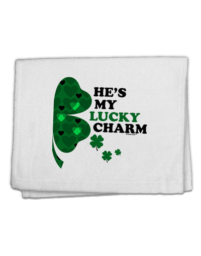 He's My Lucky Charm - Right 11&#x22;x18&#x22; Dish Fingertip Towel-Fingertip Towel-TooLoud-White-Davson Sales