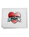 World's Best Mom - Heart Banner Design 11&#x22;x18&#x22; Dish Fingertip Towel by TooLoud-Fingertip Towel-TooLoud-White-Davson Sales