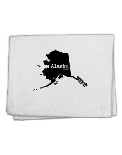 Alaska - United States Shape 11&#x22;x18&#x22; Dish Fingertip Towel-Fingertip Towel-TooLoud-White-Davson Sales