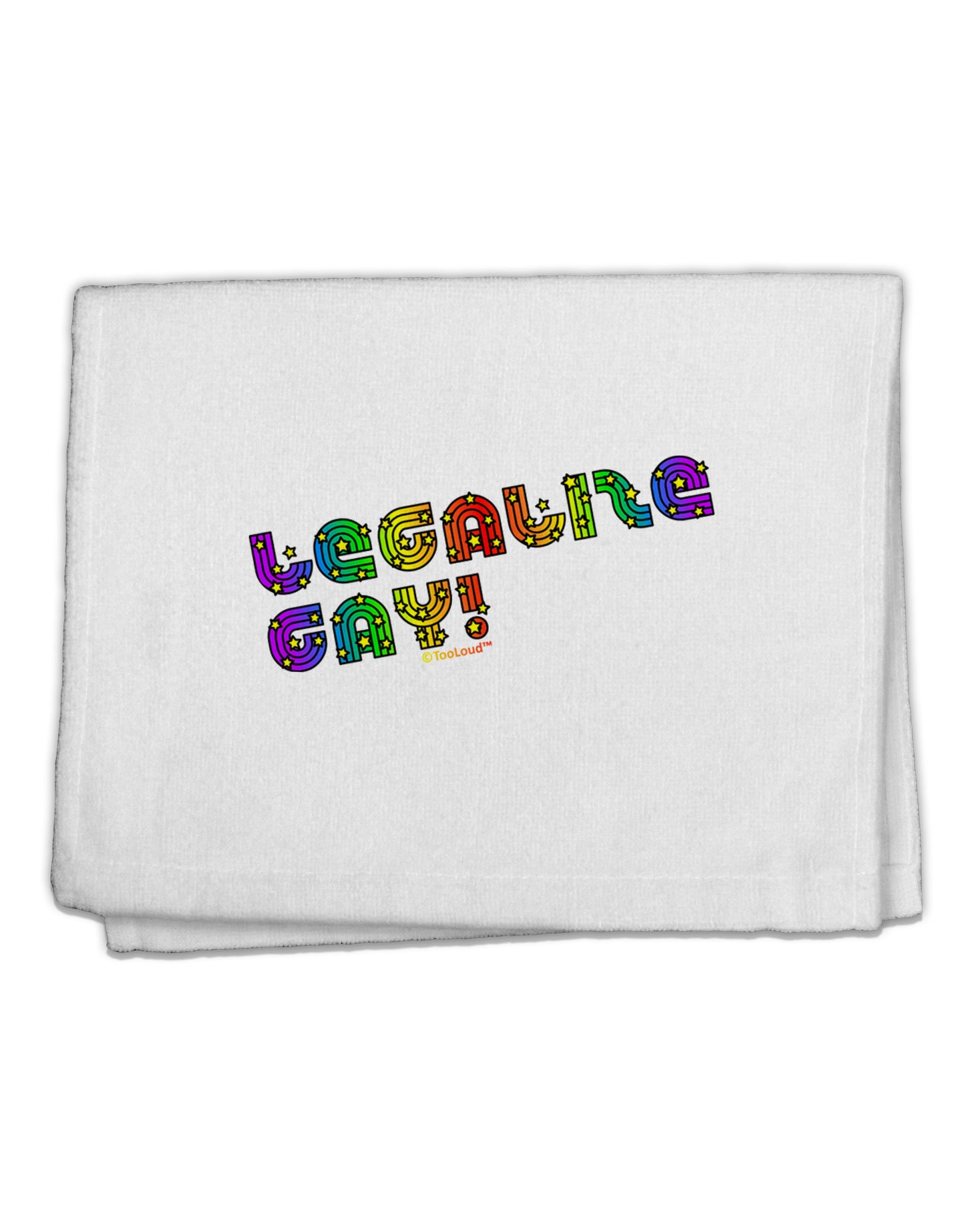 Legalize Gay - Rainbow 11&#x22;x18&#x22; Dish Fingertip Towel-Fingertip Towel-TooLoud-White-Davson Sales