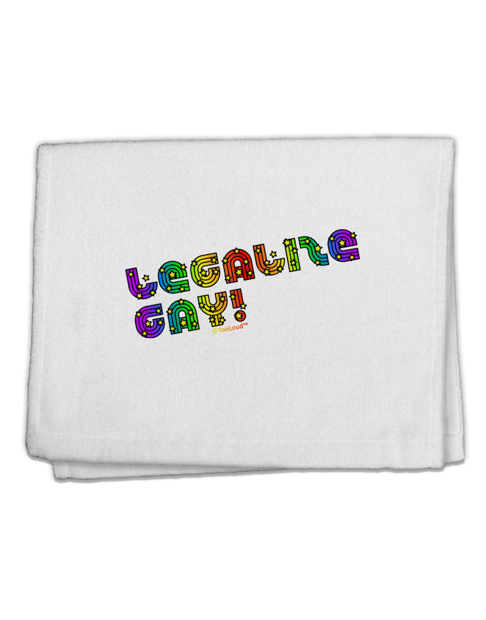 Legalize Gay - Rainbow 11&#x22;x18&#x22; Dish Fingertip Towel-Fingertip Towel-TooLoud-White-Davson Sales