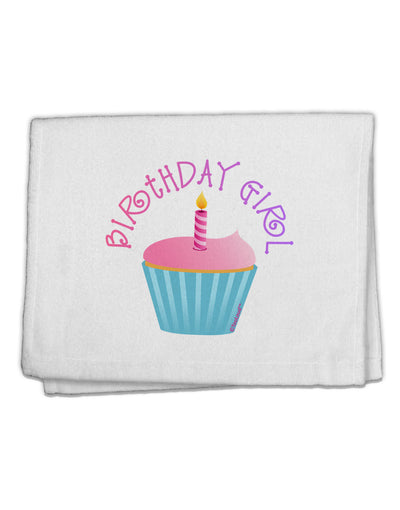 Birthday Girl - Candle Cupcake 11&#x22;x18&#x22; Dish Fingertip Towel by TooLoud-Fingertip Towel-TooLoud-White-Davson Sales