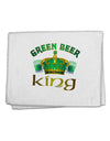 Green Beer King 11&#x22;x18&#x22; Dish Fingertip Towel-Fingertip Towel-TooLoud-White-Davson Sales