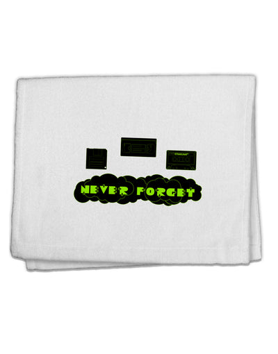 Never Forget Retro 80's Funny 11&#x22;x18&#x22; Dish Fingertip Towel by TooLoud-Fingertip Towel-TooLoud-White-Davson Sales