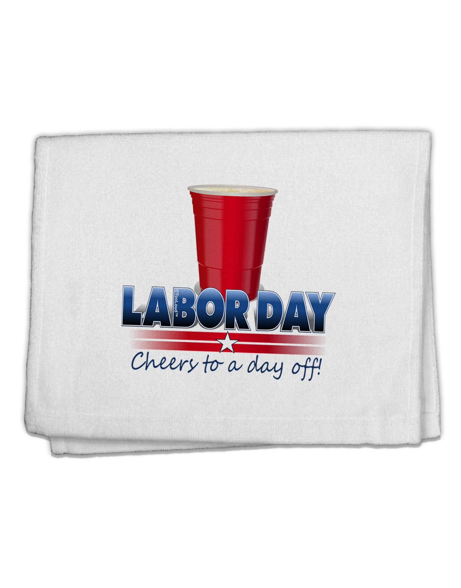 Labor Day - Cheers 11&#x22;x18&#x22; Dish Fingertip Towel-Fingertip Towel-TooLoud-White-Davson Sales