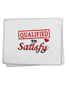 Qualified To Satisfy 11&#x22;x18&#x22; Dish Fingertip Towel-Fingertip Towel-TooLoud-White-Davson Sales