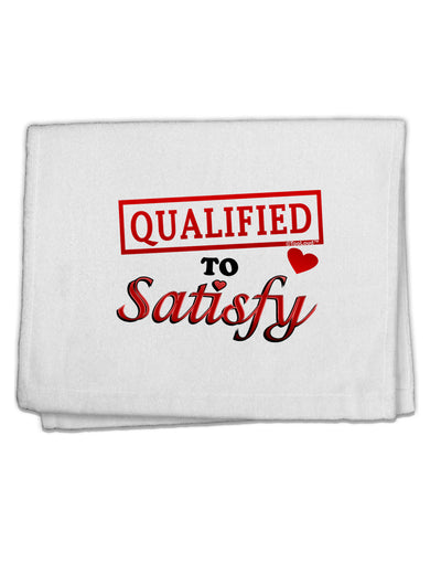 Qualified To Satisfy 11&#x22;x18&#x22; Dish Fingertip Towel-Fingertip Towel-TooLoud-White-Davson Sales